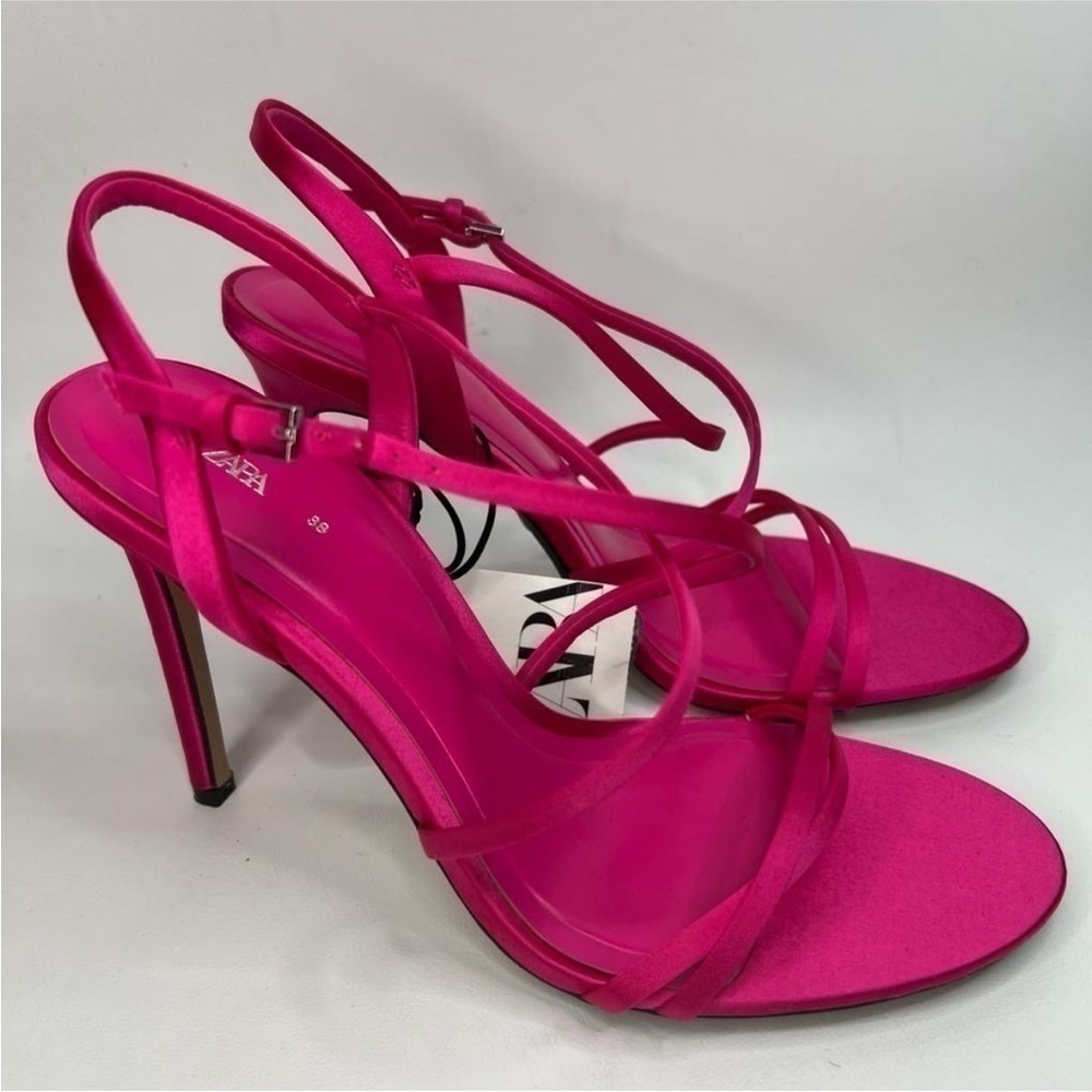 Zara strappy high heel sandals 1312/210 - Picture 3 of 14